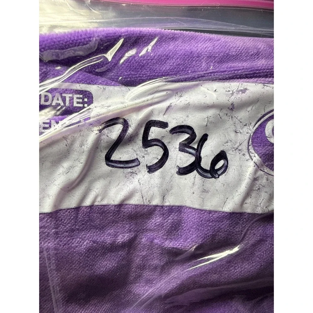 OshKosh Bgosh Girls Purple Corduroy Ruffle Hem Shirt‎ Dress Jacket Size 6X